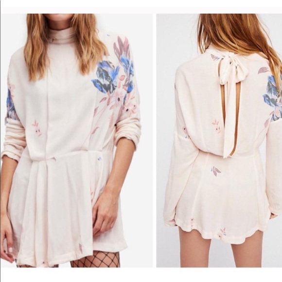 NWT Free People Gemma mock neck tunic in ivory size Medium - Picture 6 of 8